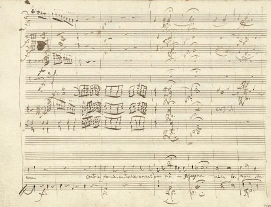 Manuscrit autographe de Don Giovanni