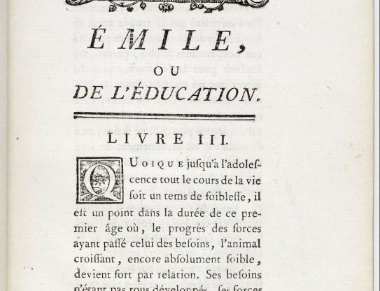 Jean-Jacques Rousseau. Émile, ou de l’éducation