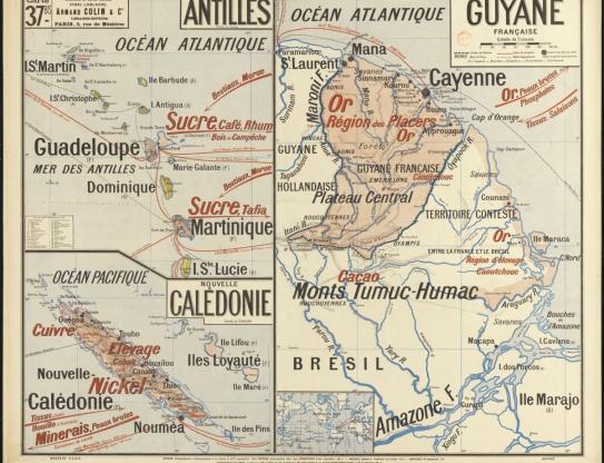 Antilles, Guyane française et Nouvelle-Calédonie