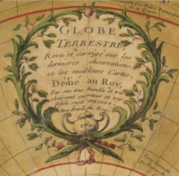 Globe terrestre : revu et corrigé sur les dernieres observations et les meilleures cartes