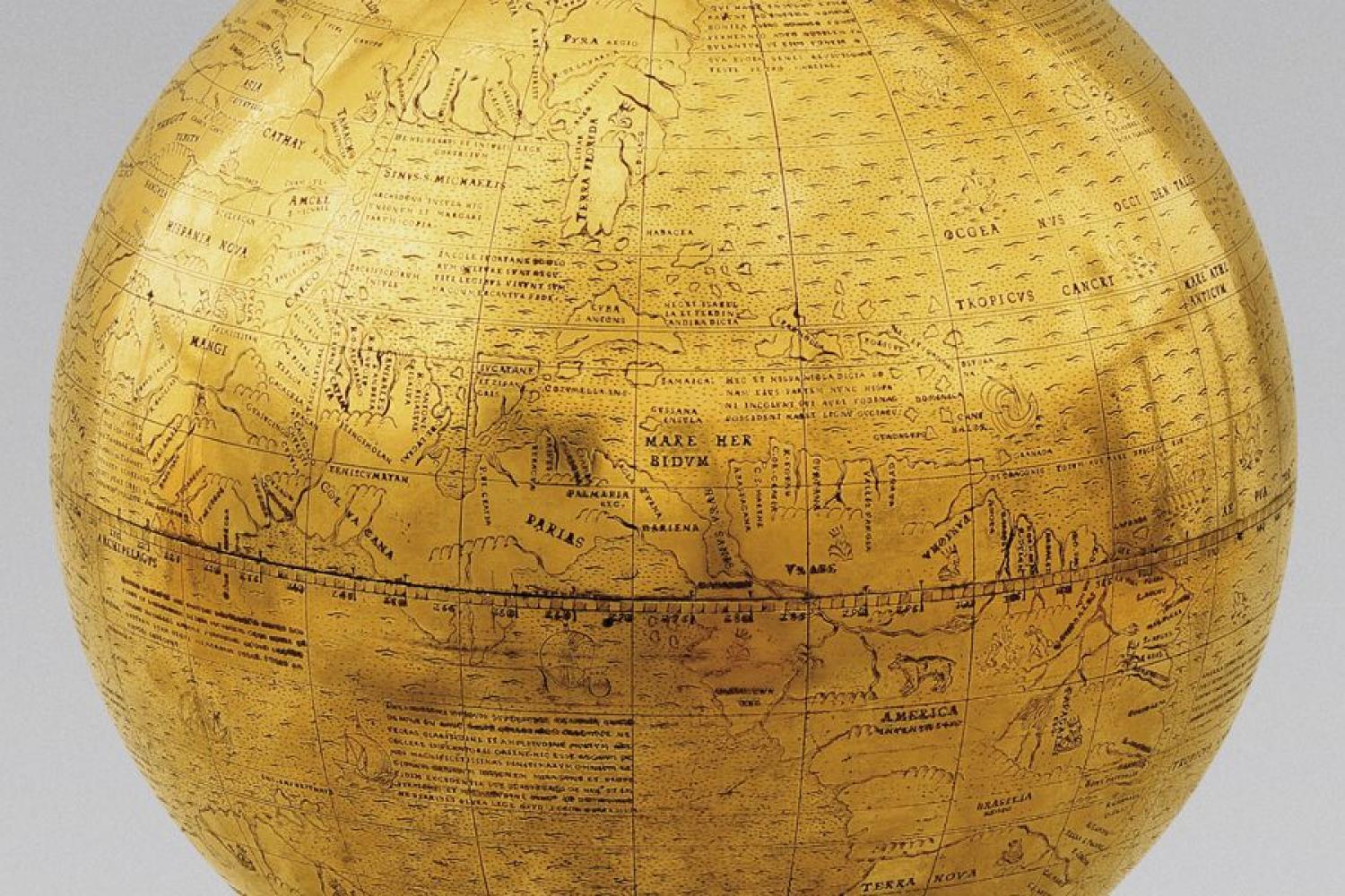 Nova et integra universi orbis descripsio, dit « Globe doré », vers 1527 Paris, Bibliothèque nationale de France, département des Cartes et plans - - Nova et integra universi orbis descripsio, dit « Globe doré », vers 1527 Paris, Bibliothèque nationale de France, département des Cartes et plans
