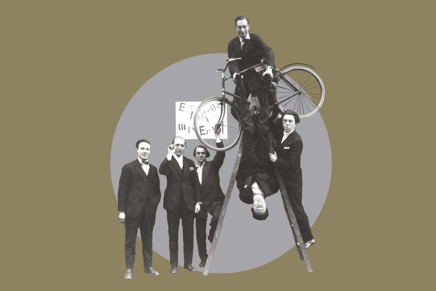  Photographie du groupe surréaliste lors du vernissage de l'exposition « Dada Max Ernst », le 2 mai 1921 -  - Auteur inconnu © Chancellerie des Universités de Paris - BLJD, Paris / cliché © BnF / Suzanne Nagy