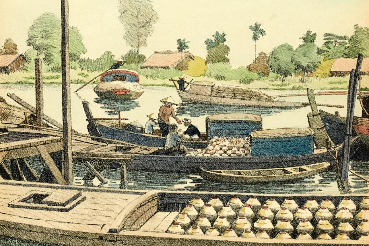 Monographie dessinée de l’Indochine Cochinchine. Publication de l’école d’art de Giadinh. - 1935 - Bibliothèque nationale du Vietnam