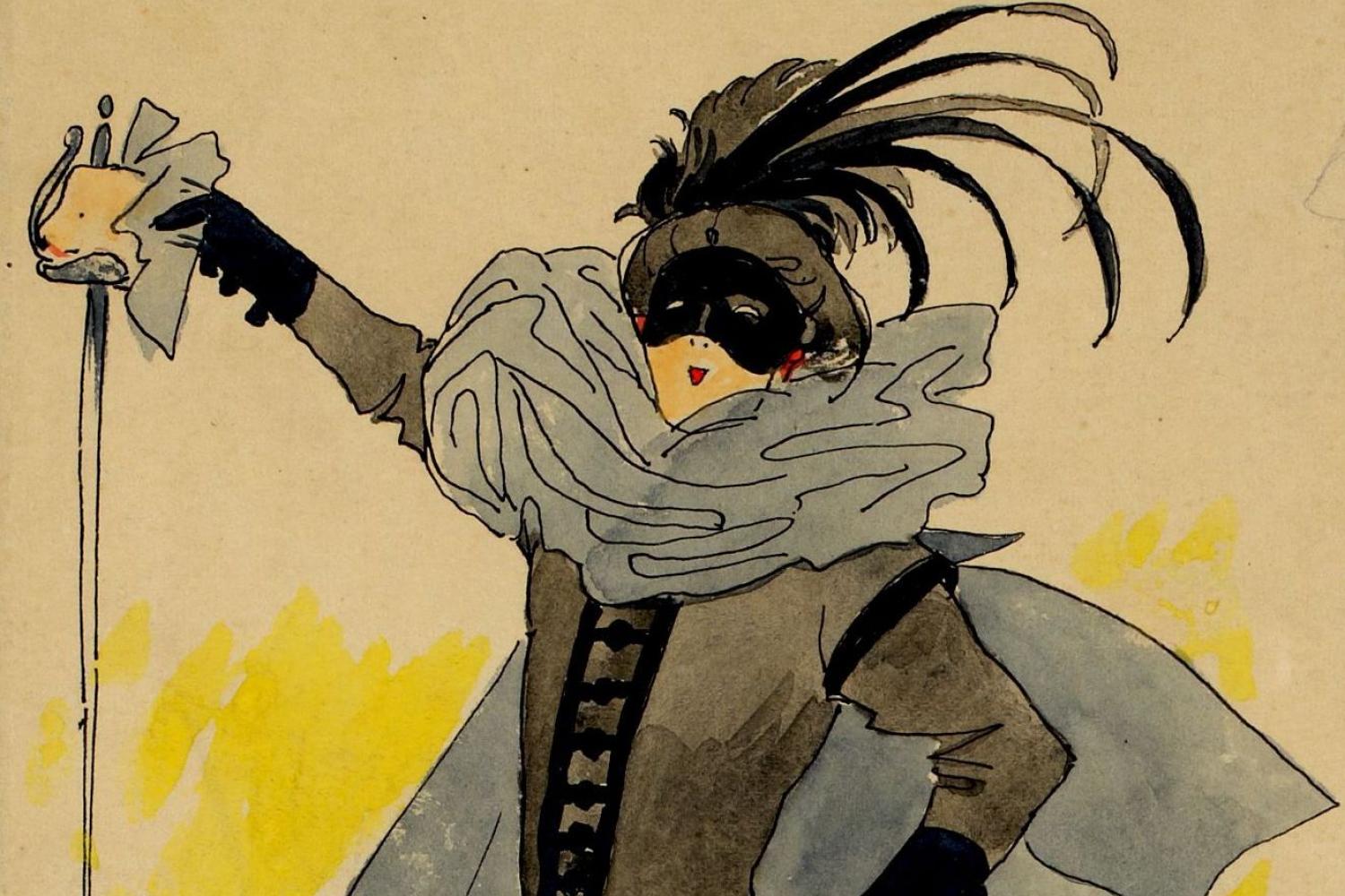 « L’Amour médecin », comédie-ballet en 3 actes en prose de Molière, mise en scène de Georges Berr, musique de Jean-Baptiste Lully, reprise du 15 janvier 1920. Scaramouche © Coll. Comédie-Française - - Comédie-Française