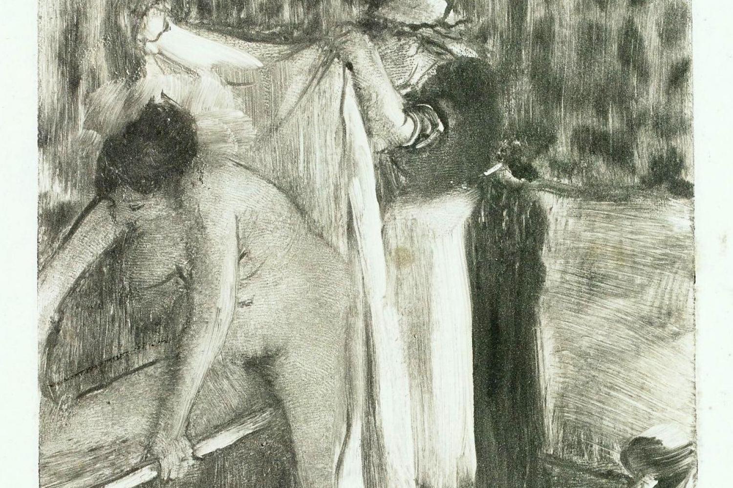 Sortie du bain d'Edgar Degas -  - BnF, département des Estampes et de la photographie