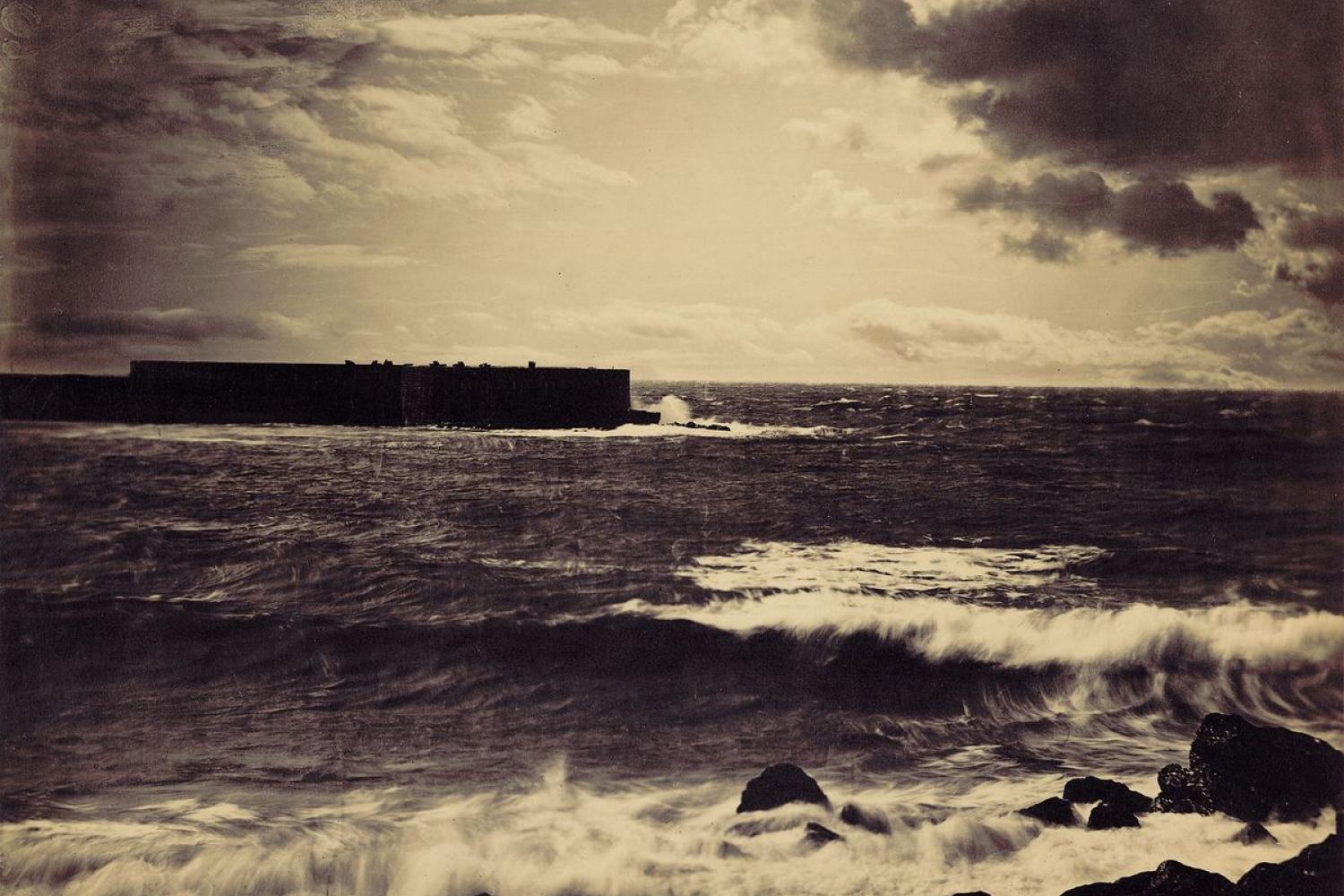 Gustave Le Gray. Grande vague - Cette (Sète) - 1857 - BnF, département des Estampes et de la photographie