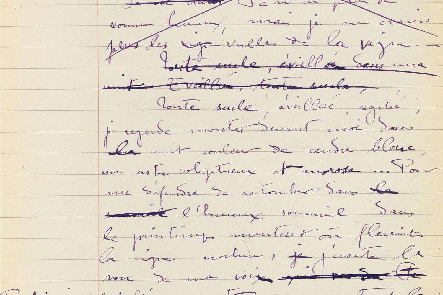 Manuscrit des Vrilles de la vigne de Colette - - BnF, département des Manuscrits