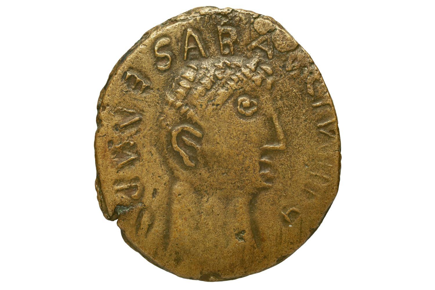 Monnaie. Sestertius, Claude, Rome, faux d'époque -  - BnF, département des Monnaies, médailles et antiques, IMP-6354