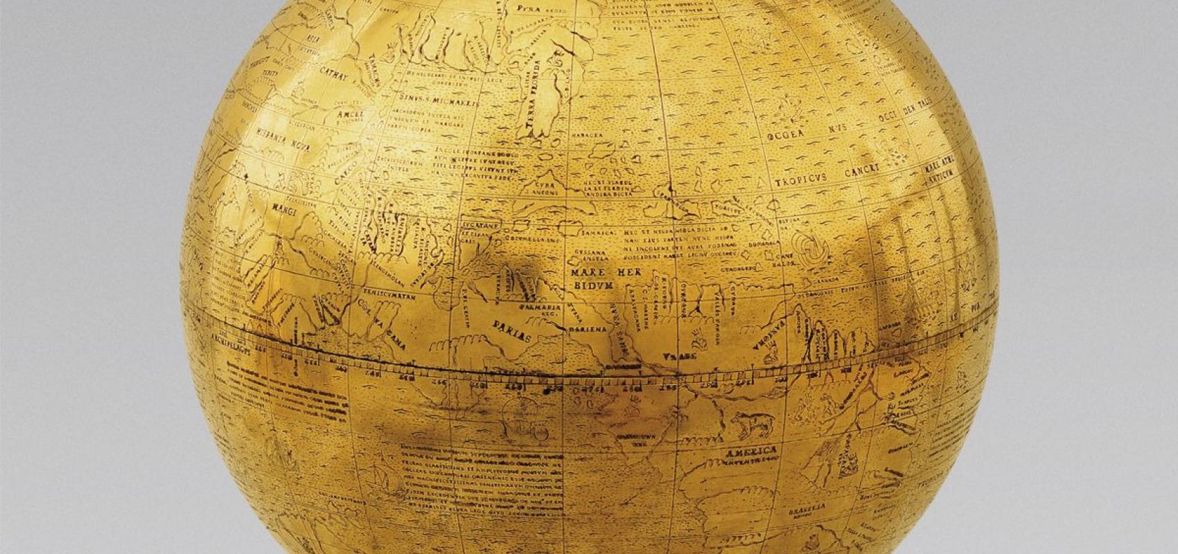 Nova et integra universi orbis descripsio, dit « Globe doré », vers 1527 Paris, Bibliothèque nationale de France, département des Cartes et plans - - Nova et integra universi orbis descripsio, dit « Globe doré », vers 1527 Paris, Bibliothèque nationale de France, département des Cartes et plans
