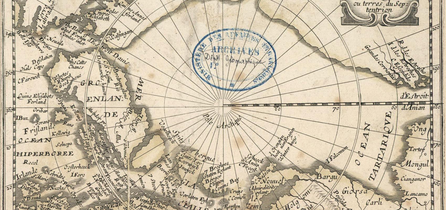 Pôle arctique – carte – 1700 -  - BnF