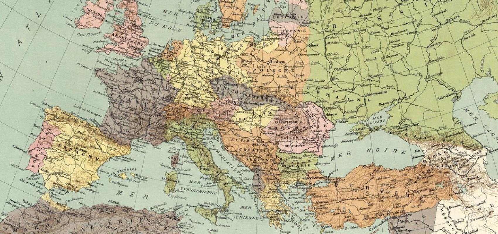 Europe, carte politique - 1924 -  - BnF