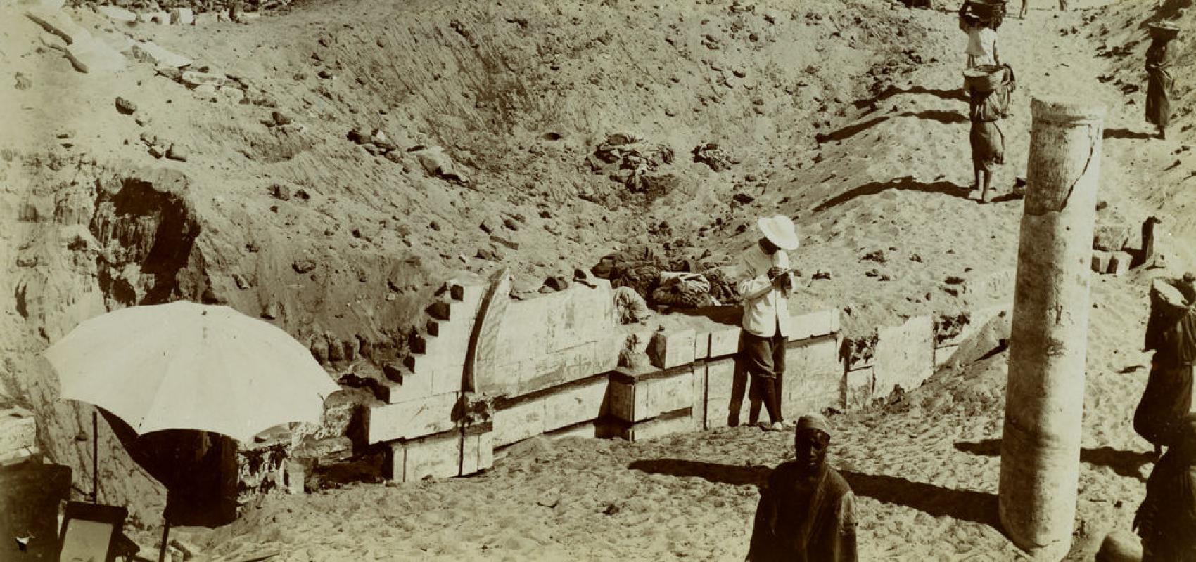 Baouît, fouilles 1901-1902 – Musée du Louvre, archives du département des antiquités égyptiennes - - Musée du Louvre, archives du département des antiquités égyptiennes