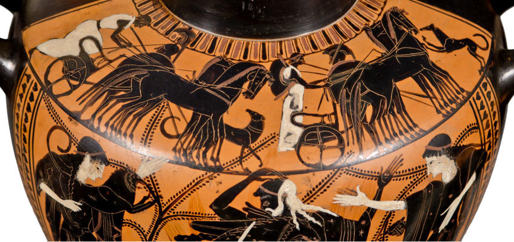 Vase grec (détail) - - Photo S. Oboukhoff BnF-CNRS