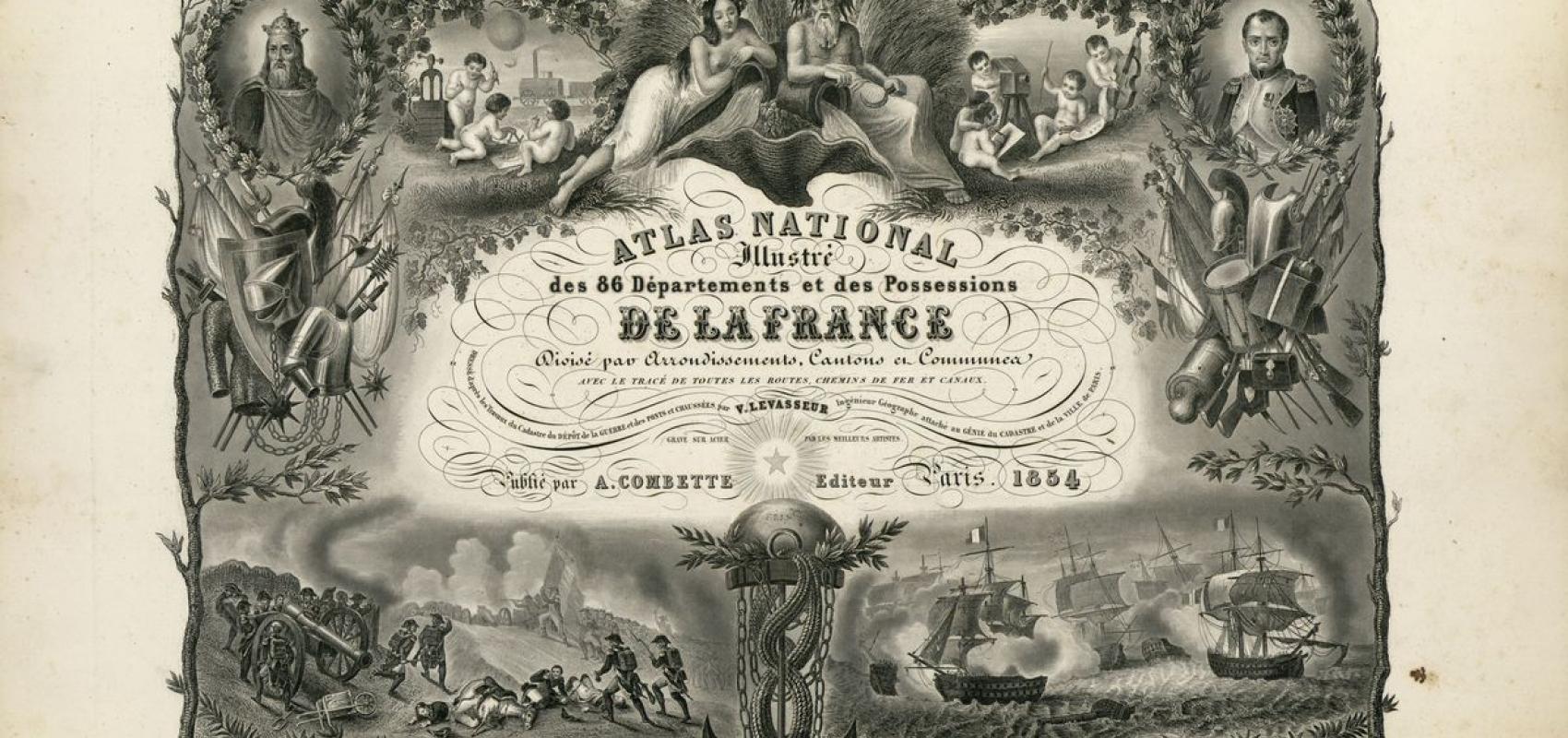 Atlas national illustré des 86 départements et des possessions de la France. Levasseur, Victor. Bibliothèque municipale de Toulouse -  - BnF