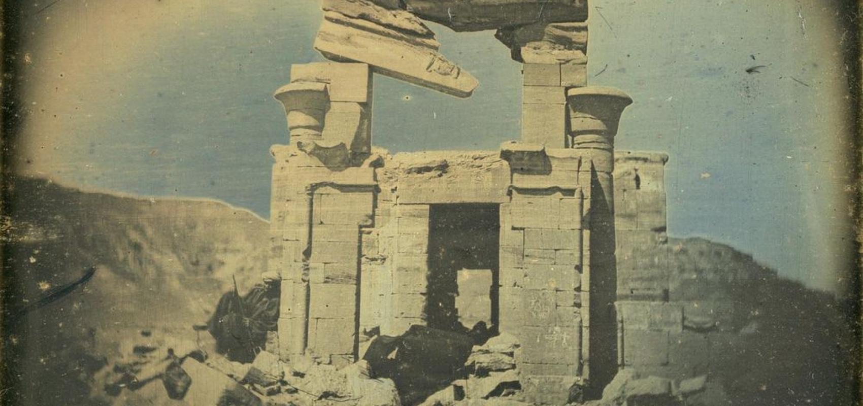 Djèbel Selsêleh. Petit temple, 1842-1843 - - Joseph Philibert Girault de Prangey (1804-1892) – BnF, département des Estampes et de la photographie