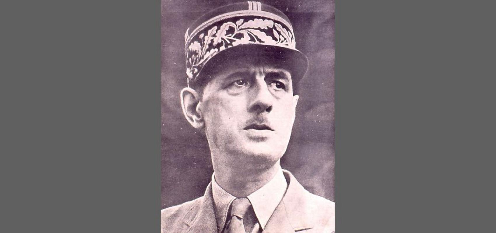 Portrait du général de Gaulle  -  -  Bibliothèque nationale et universitaire de Strasbourg