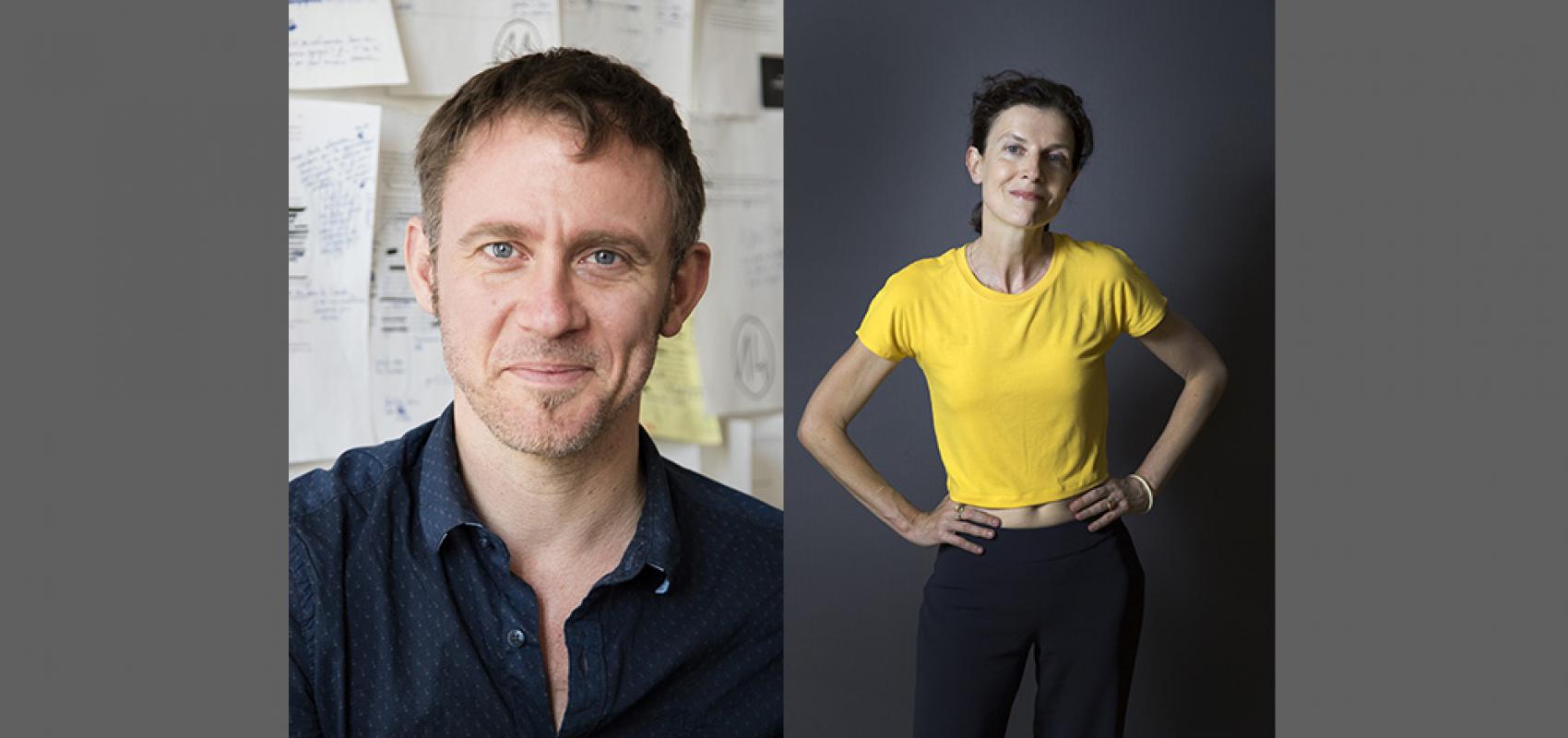 Emmanuelle Bayamack-Tam et Arno Bertina - - © Bamberger © Francesca Mantovani - éditions Gallimard