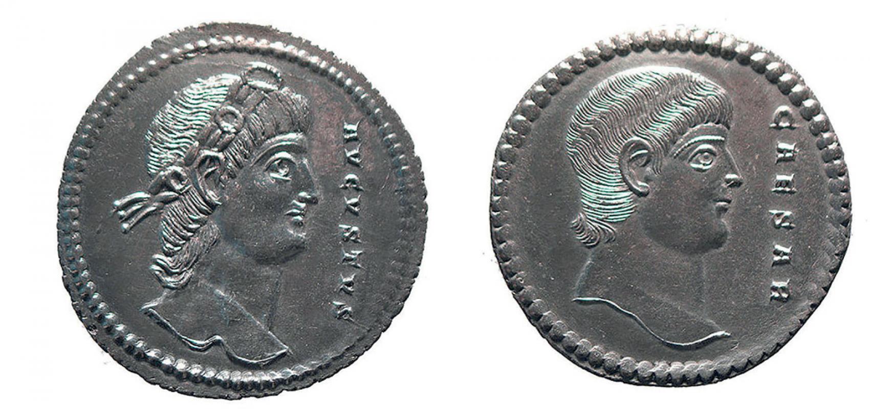 Constantin II, multiple de 4 argent, Trèves, 336 - - BnF, département des Monnaies, médailles et antiques,