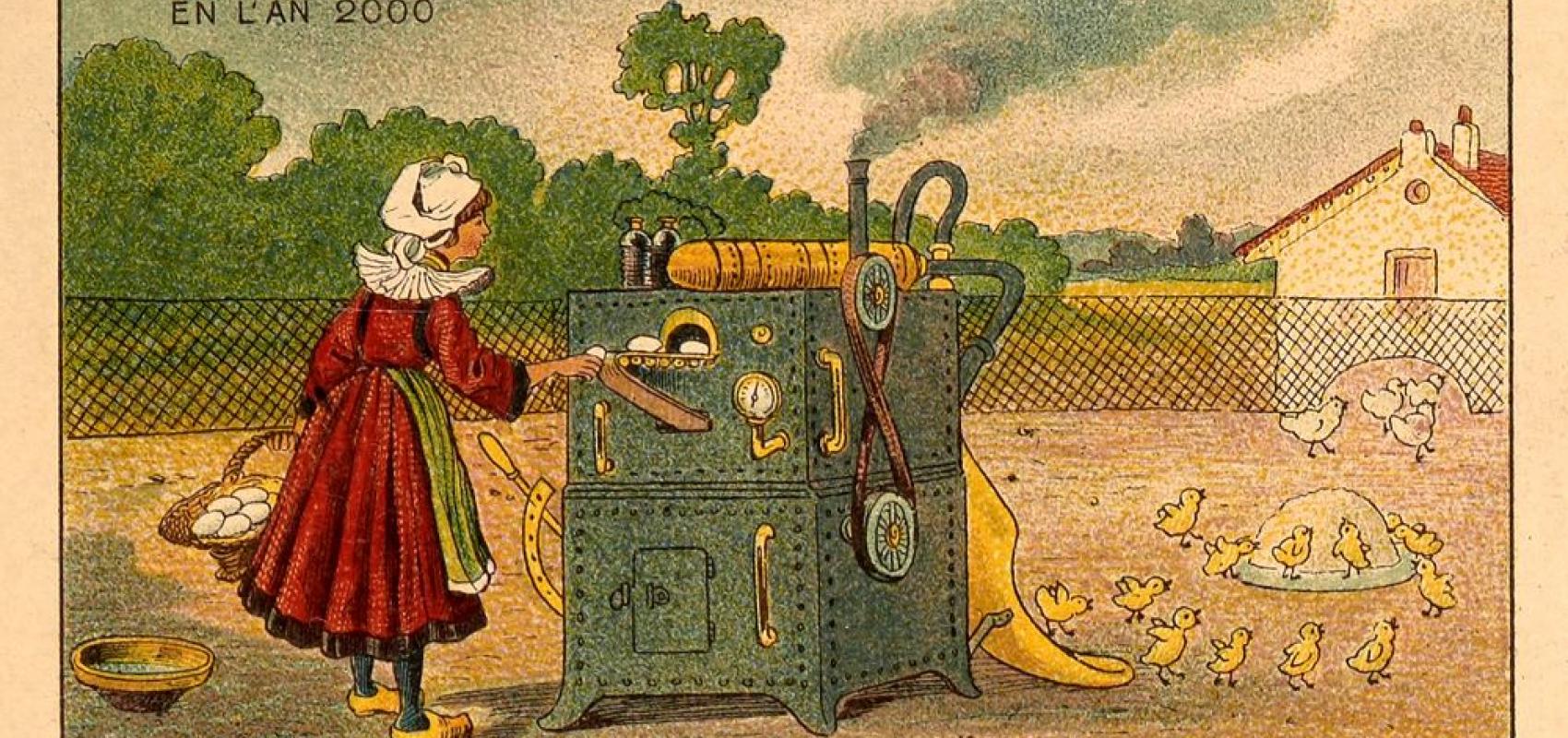 En l'an 2000 : Elevage intensif - La chasse aux microbes - Un orchestre docile - - Jean-Marc Côté, 1910