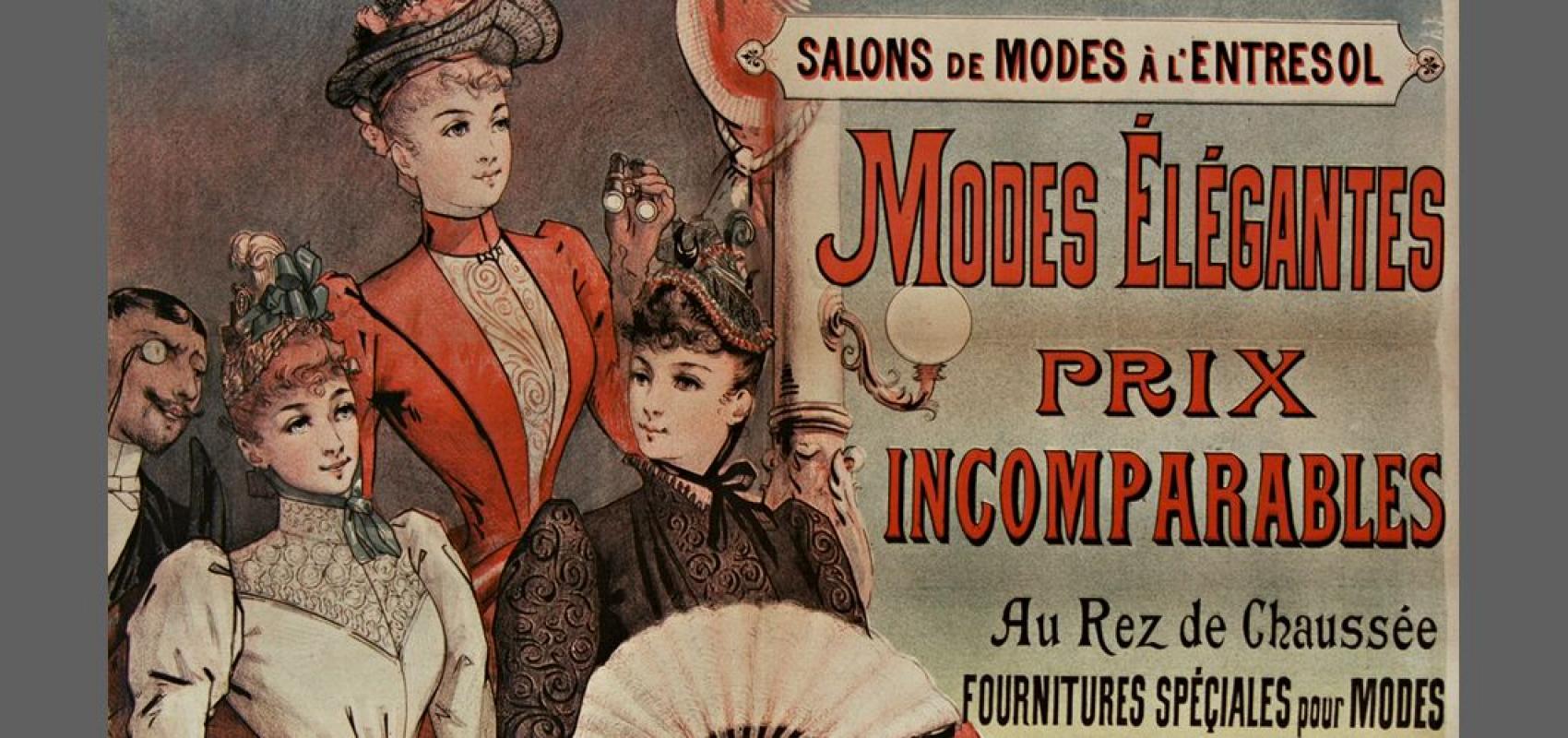 Les plus vastes magasins de modes de Paris, Paris-Mode, 21 rue Etienne Marcel, 9 rue Turbigo - - BnF