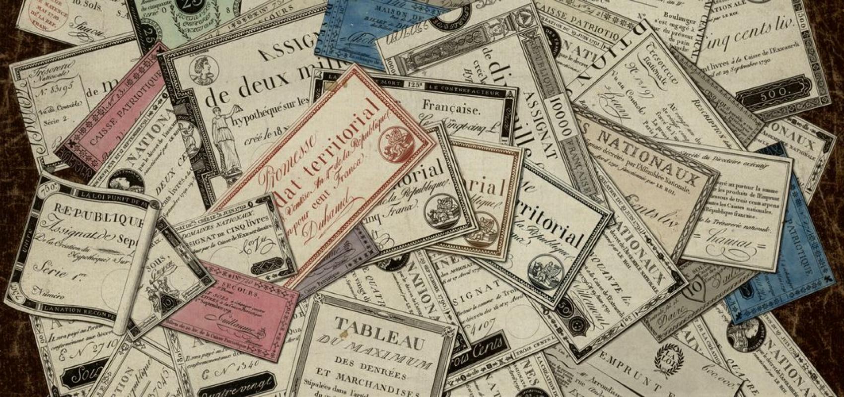Papiers monnaies et autres de la République française : tableau des variations du cours des assignats pour servir de baze aux transactions entre particulier - - Philippe Joseph Maillart – BnF