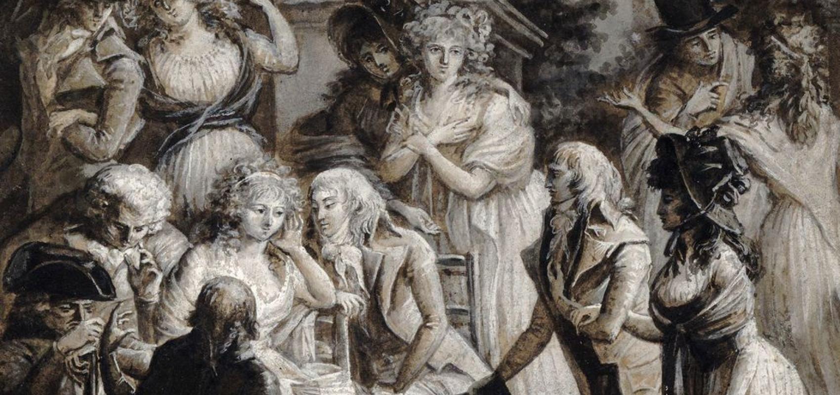 Conférence de Madame de Staël - - Philibert-Louis Debucourt – BnF