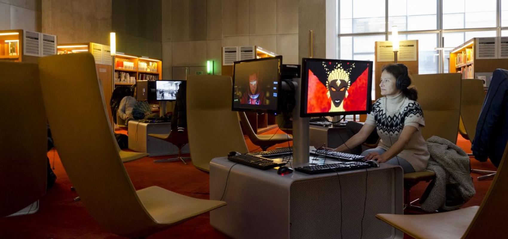 Salle Audiovisuel site François-Mitterrand - - Béatrice Lucchese / BnF