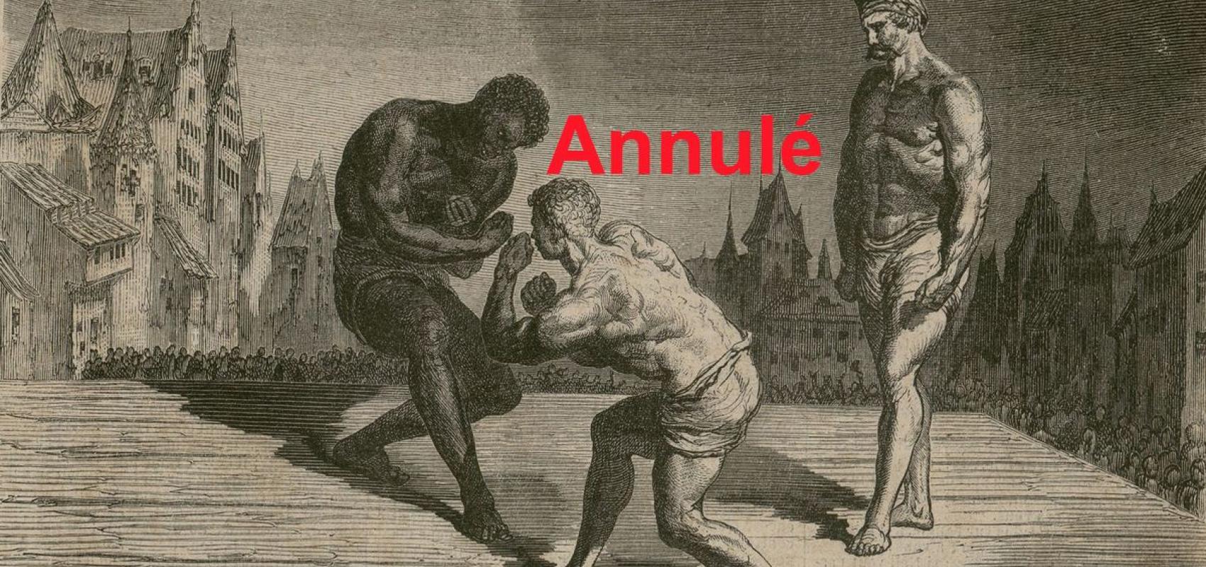 Annulé – Dessins pour le boxeur de la mort – Gustave Doré - - BnF