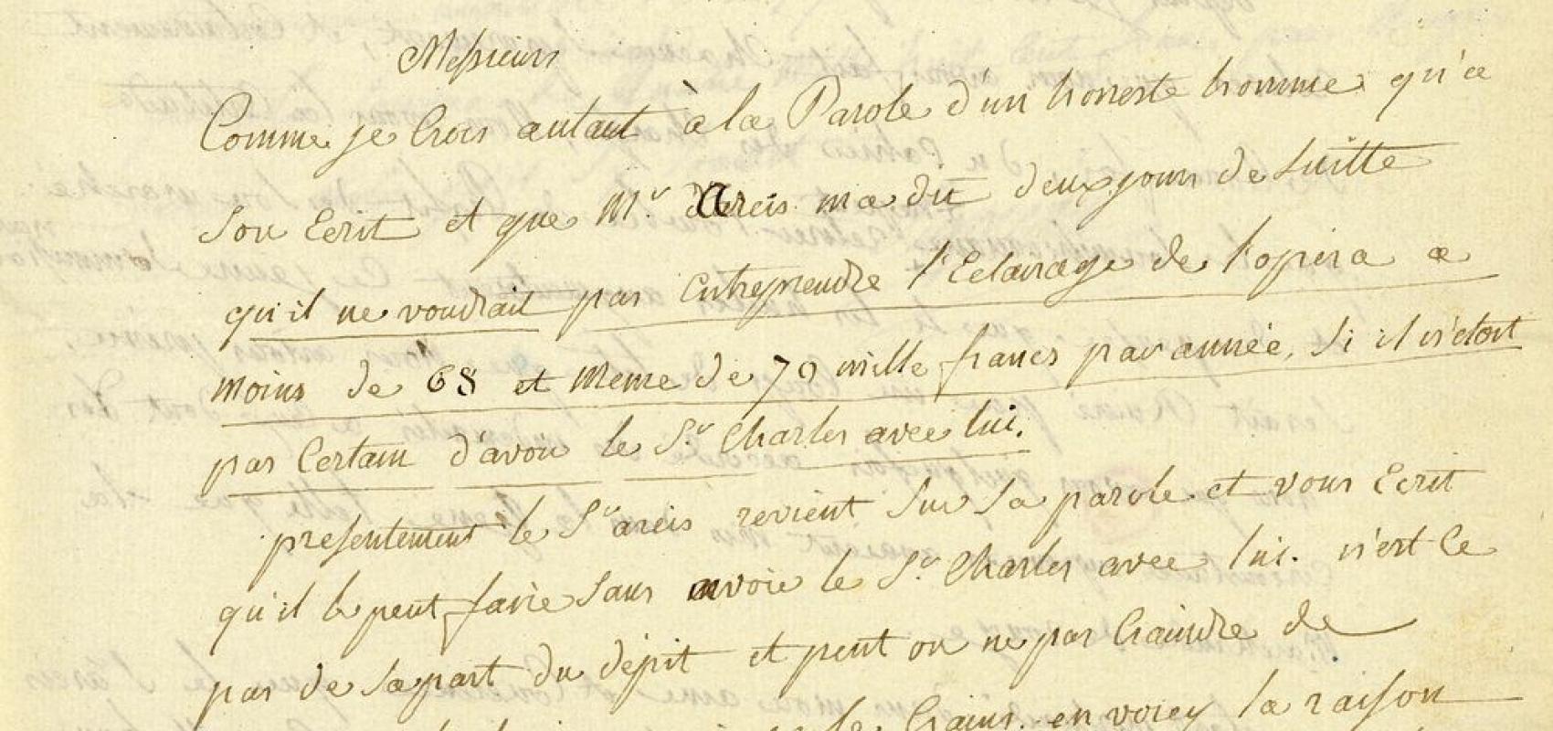 Lettre autographe signée de Despréaux, inspecteur général au Conseil d'administration de l'Opéra, au Conseil d'administration - 6 décembre 1810 - BnF – Bibliothèque-musée de l'opéra