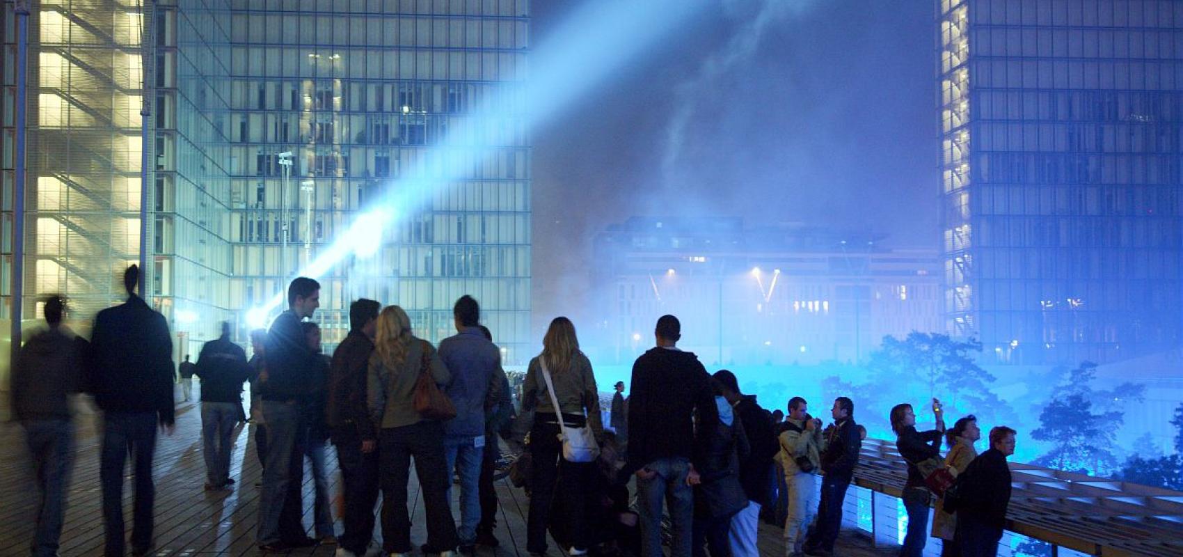 Nuit blanche 2006 sur le site François-Mitterrand - - © David Paul Carr / BnF