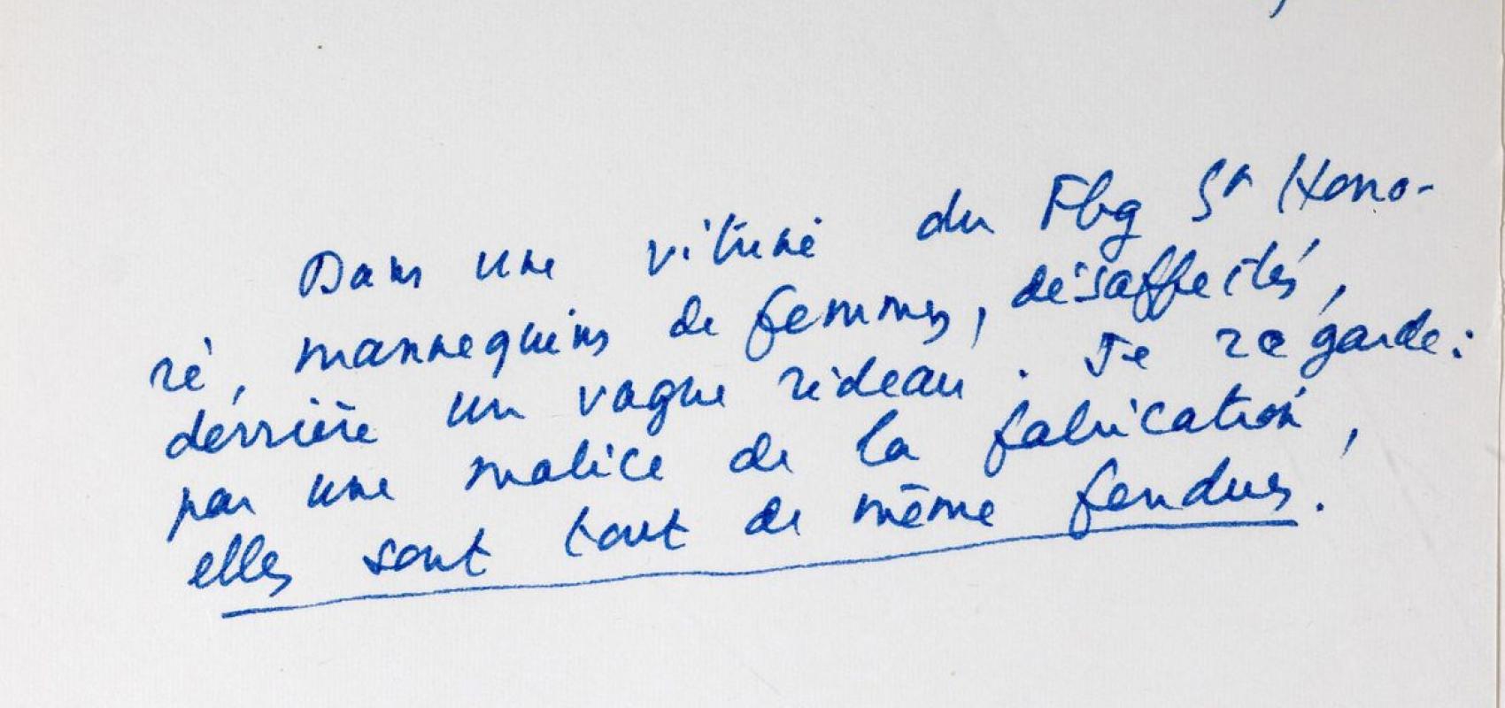 Roland Barthes. 19 février 1978, 1ère enveloppe, fichier 11 dit ''Grand fichier'' -  - BnF