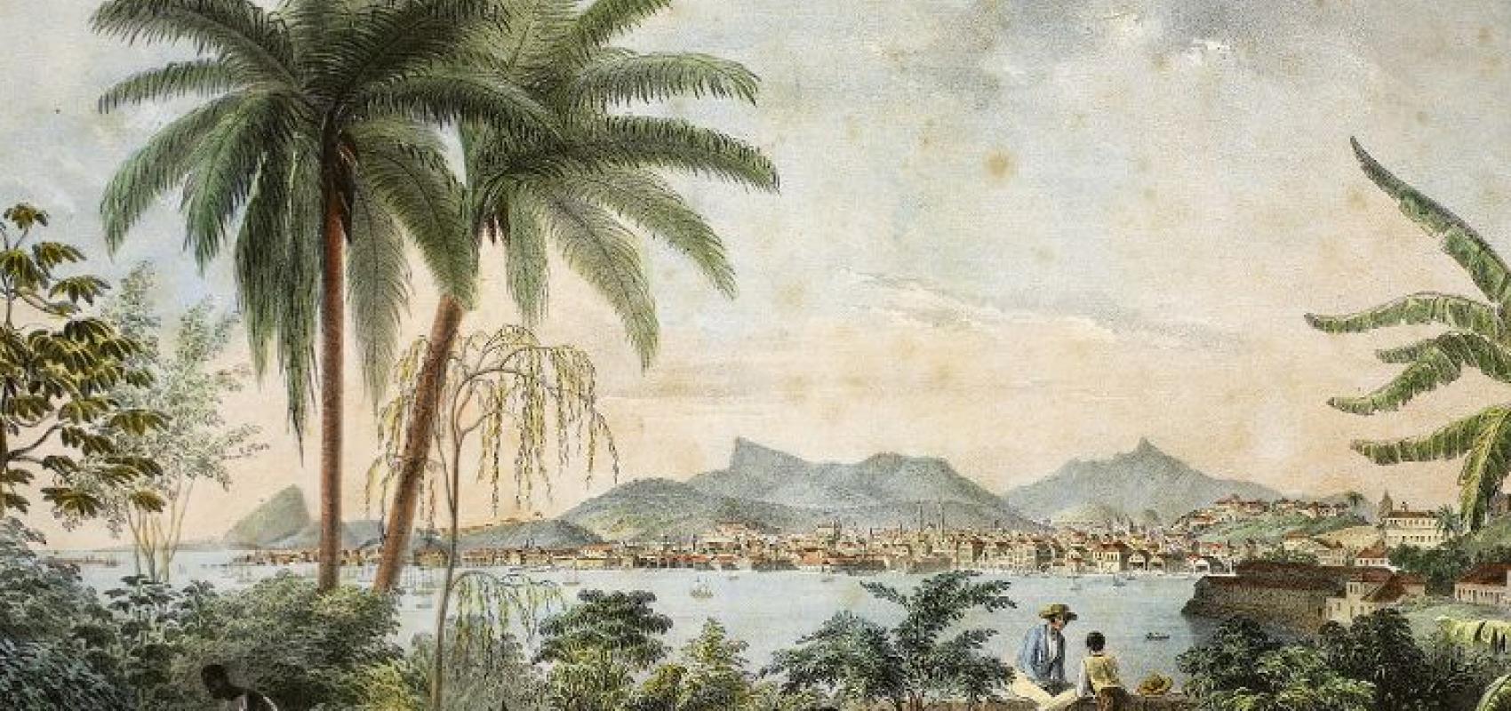 Alfred Martinet, Vista de Rio de Janeiro, dans O Brasil pittoresco, historico e monumental - 1847 - Biblioteca Nacional do Brasil