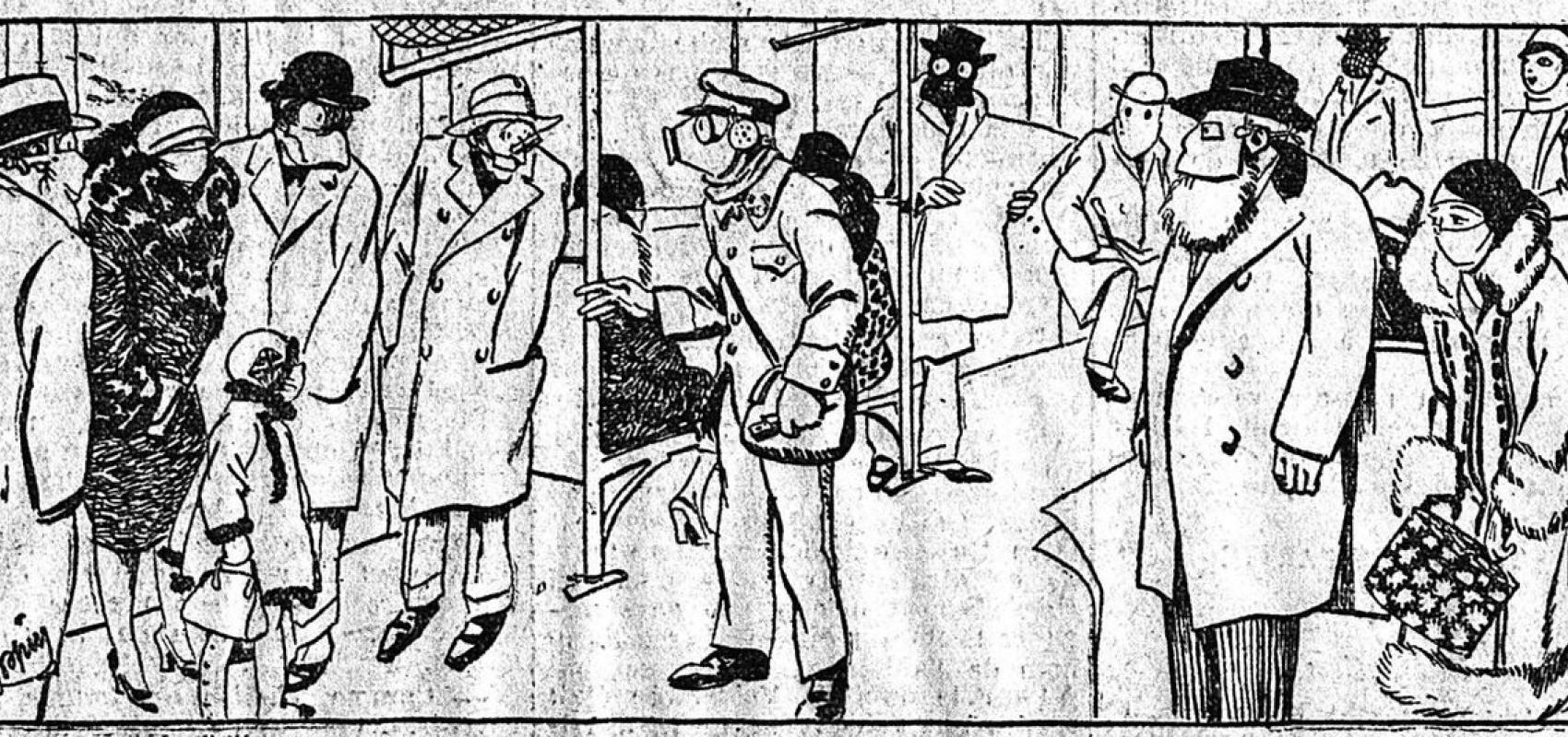 Ce que nous verrons peut-être demain… Masques contre la grippe - 17 février 1929 - L’Écho de Paris