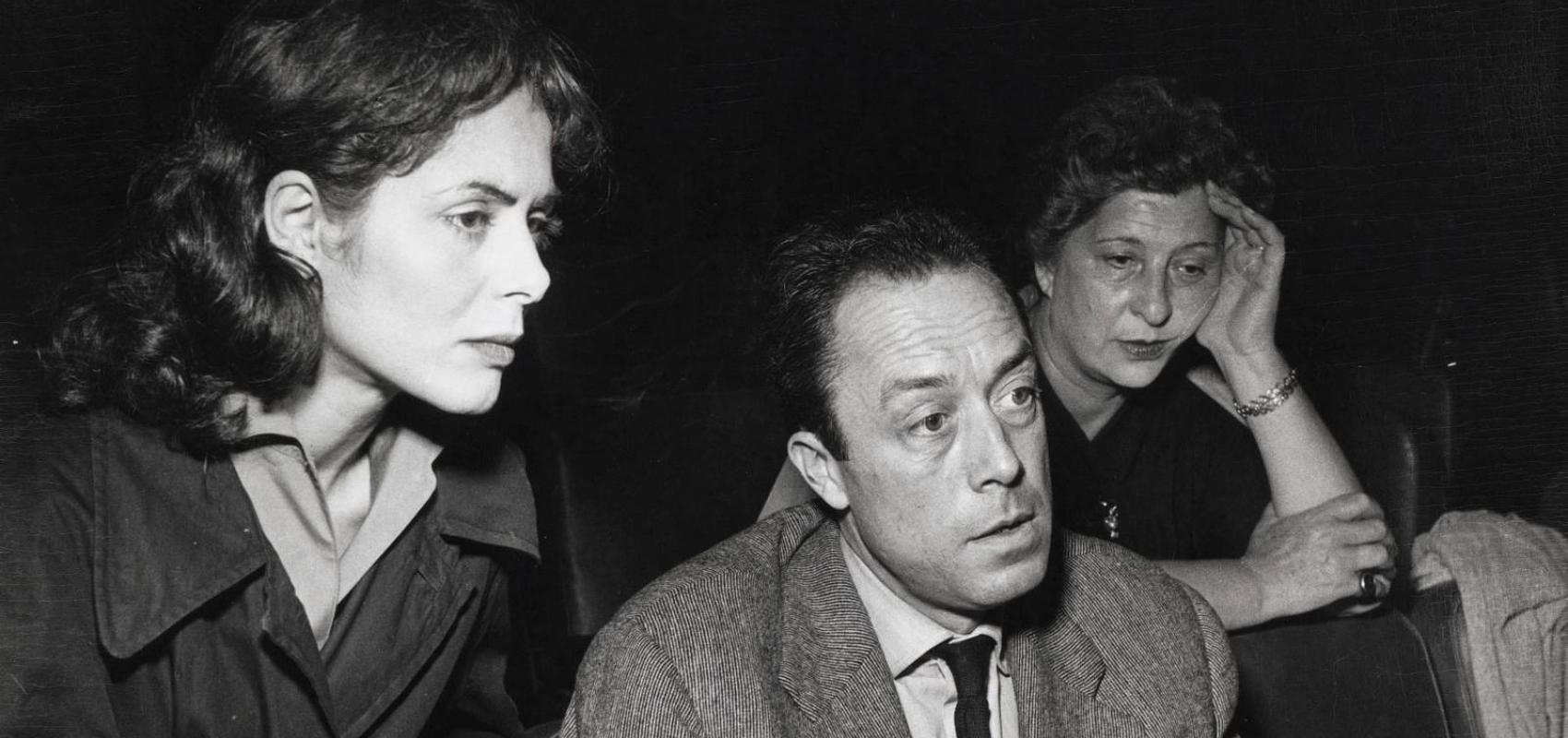 Catherine Sellers et Albert Camus lors d’une répétition de Requiem pour une nonne -  - © René Saint-Paul / Bridgeman Images