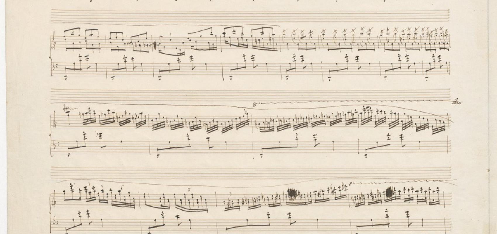 "Berceuse", manuscrit autographe de Frédéric Chopin, 1844. BnF, département de la Musique -  - BnF