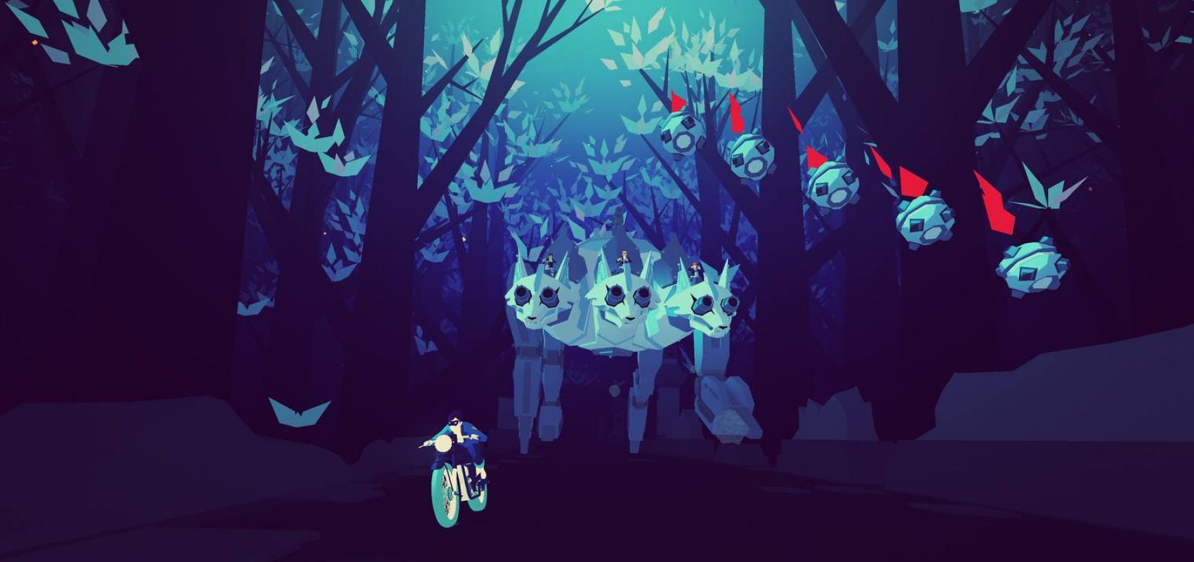 Capture d'écran du jeu Sayonara Wild Hearts - - © 2022 Simogo AB – Tous droits réservés – Publié par Annapurna Interactive sous license exclusive