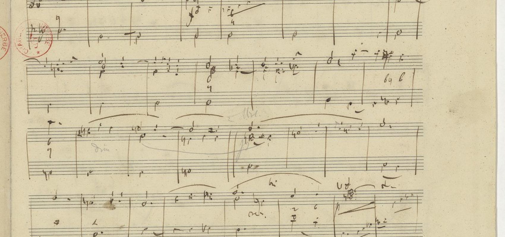 Symphonie n° 3 « Rhénane » de Robert Schumann, manuscrit autographe, 1850. BnF, département de la Musique, MS-329 -  - BnF