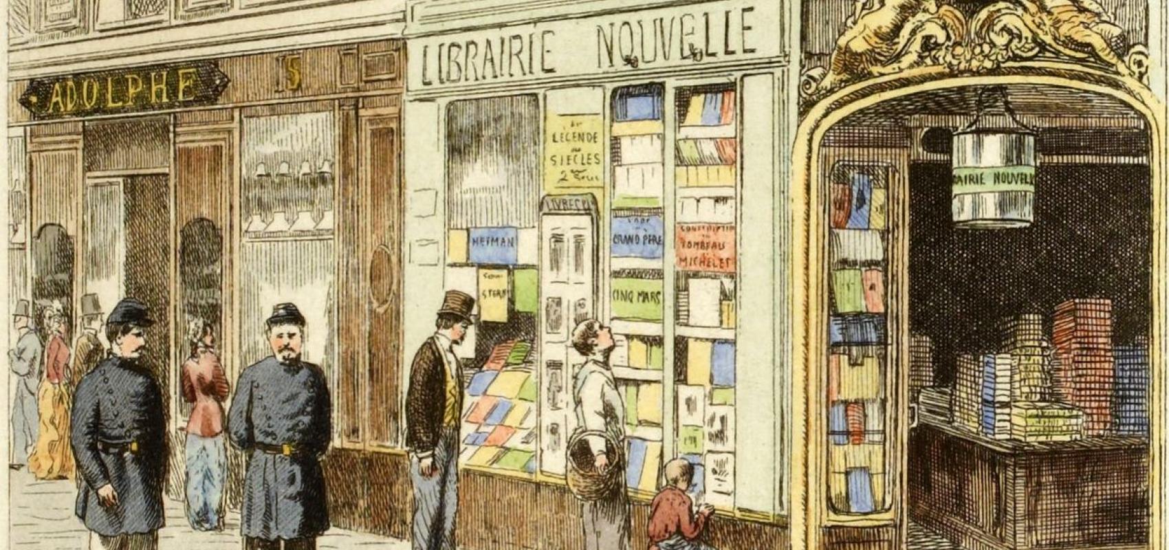 Boulevard des Italiens : Librairie Nouvelle par A.-P. Martial - - BnF, département des Estampes et de la photographie