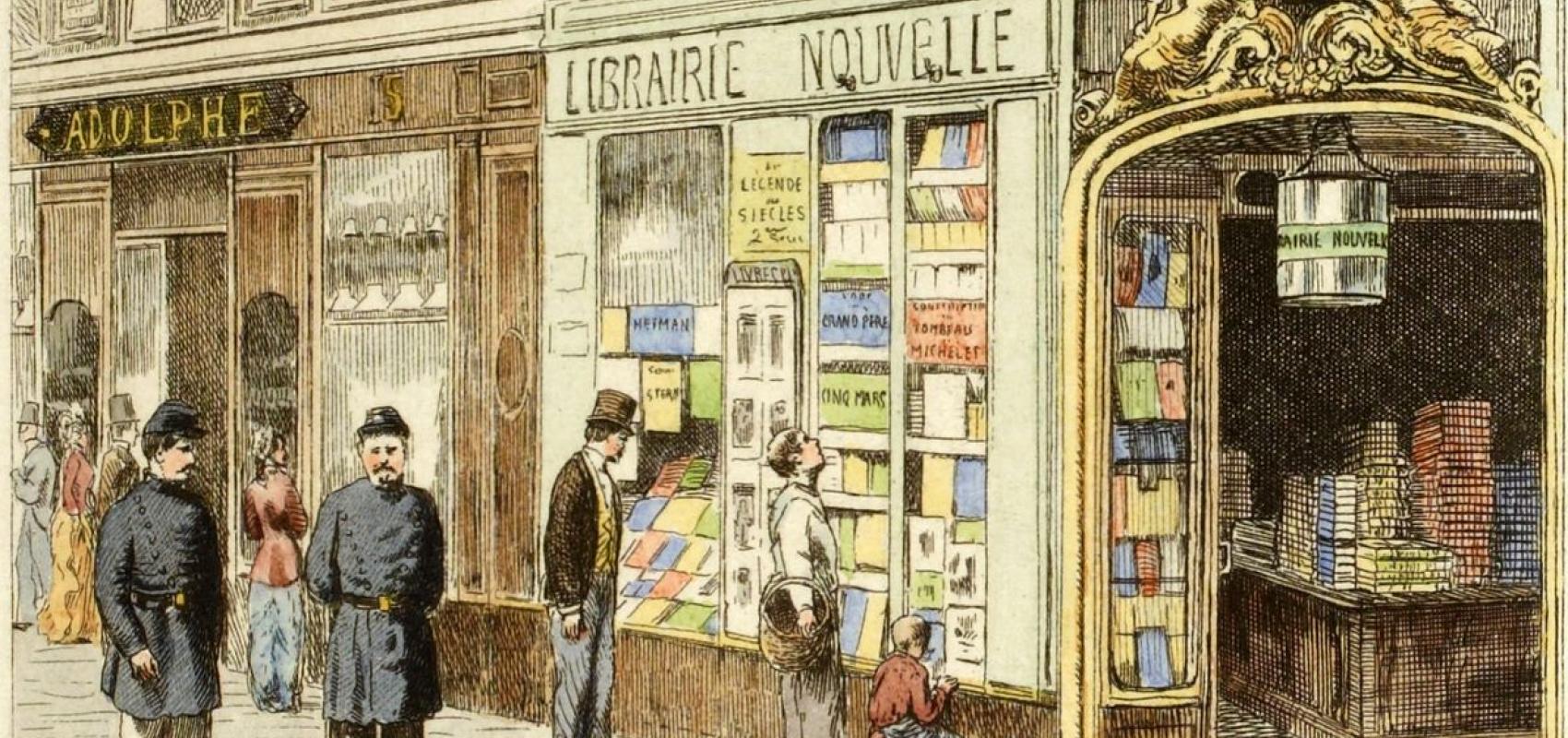 Boulevard des Italiens : Librairie Nouvelle par A.-P. Martial -  - BnF, département des Estampes et de la photographie