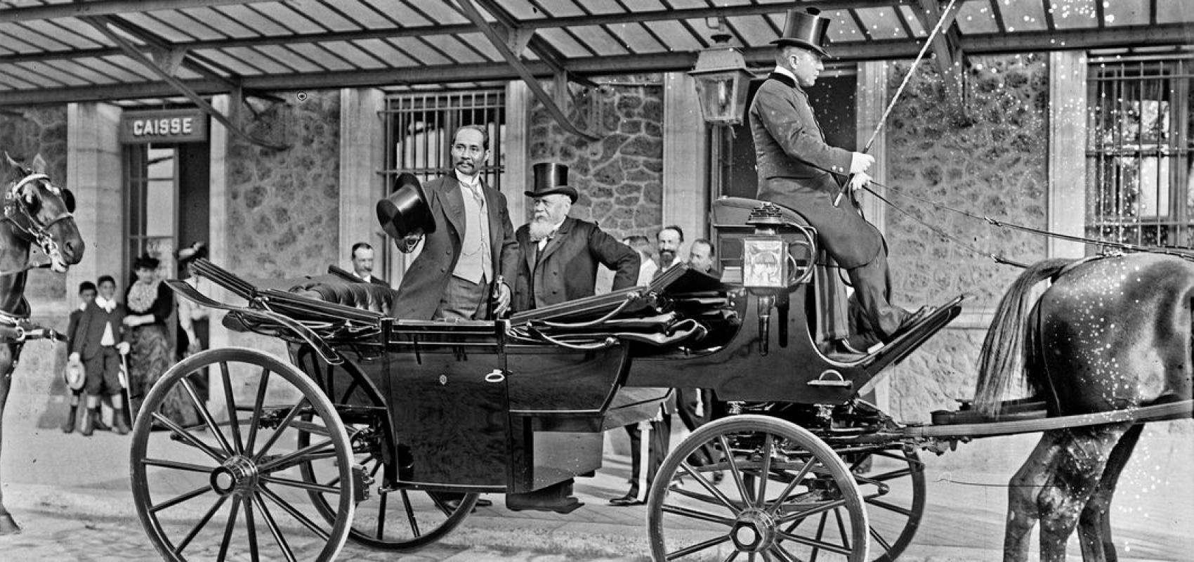 Le roi de Siam Chulalongkorn à Rambouillet - 20 août 1907 - Agence Rol – BnF, département des Estampes et de la photographie