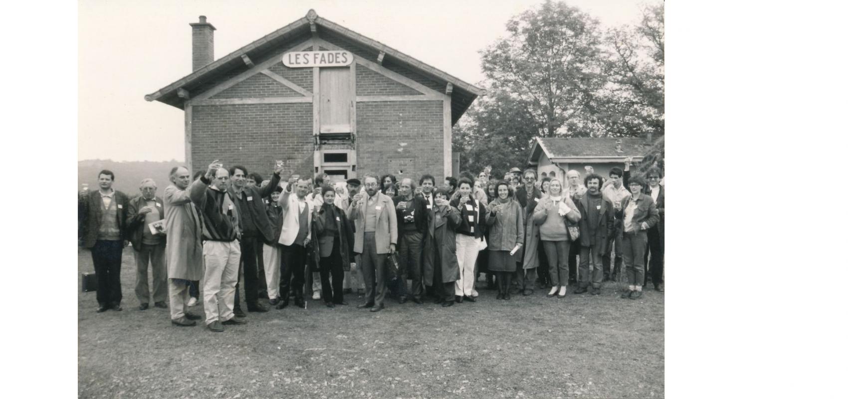 Vle Congrès ordinaire de banalyse, le 20 juin 1987, cérémonies du train officiel : le Toast - - D.R.