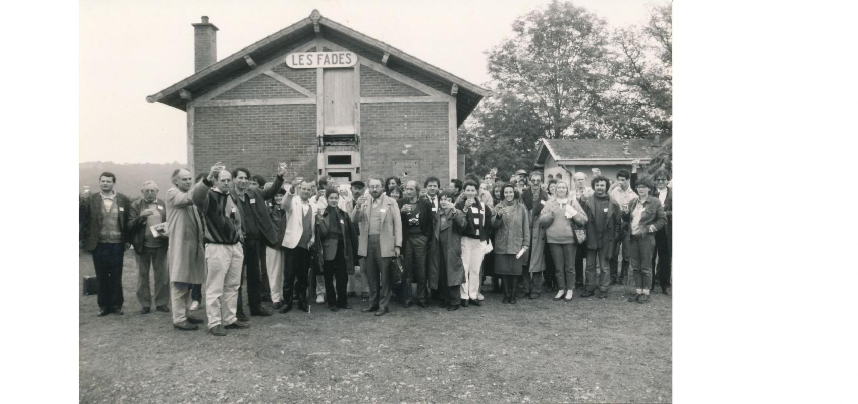 Vle Congrès ordinaire de banalyse, le 20 juin 1987, cérémonies du train officiel : le Toast -  - D.R.