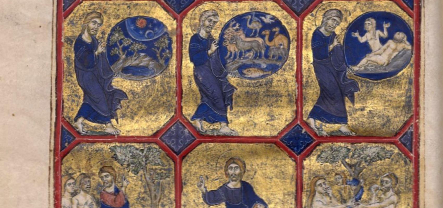 Scènes de la Génèse Partie de Bible française de Saint-Jean-d'Acre, RES-MS-5211 -  - BnF, Bibliothèque de l'Arsenal