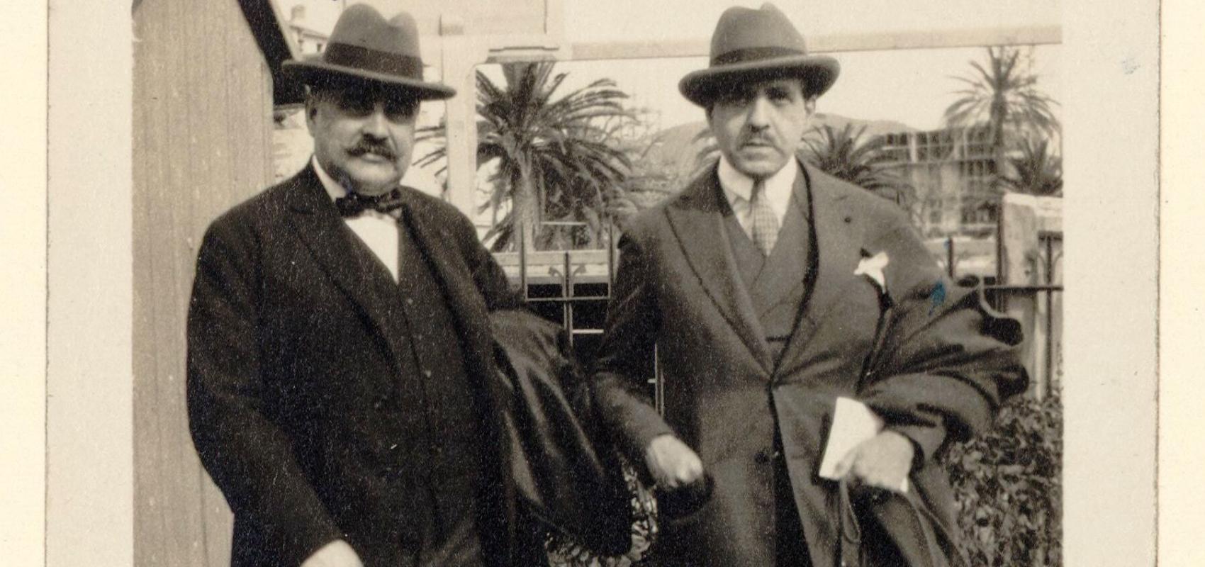 Reynaldo Hahn avec le Dr Robert Proust, frère de Marcel - - BnF, département de la Musique