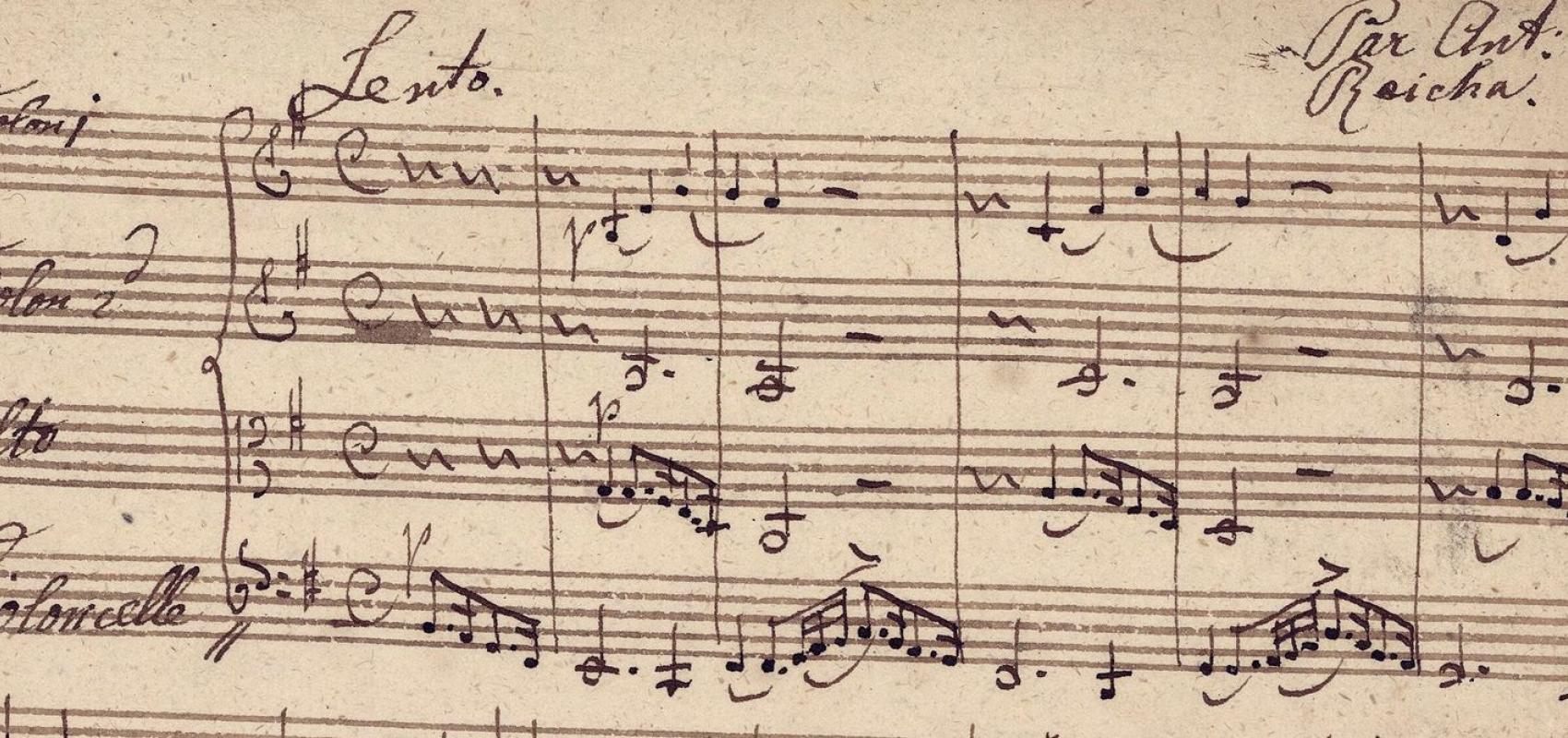 Fugue, par Anton Reicha -  - BnF, département de la Musique