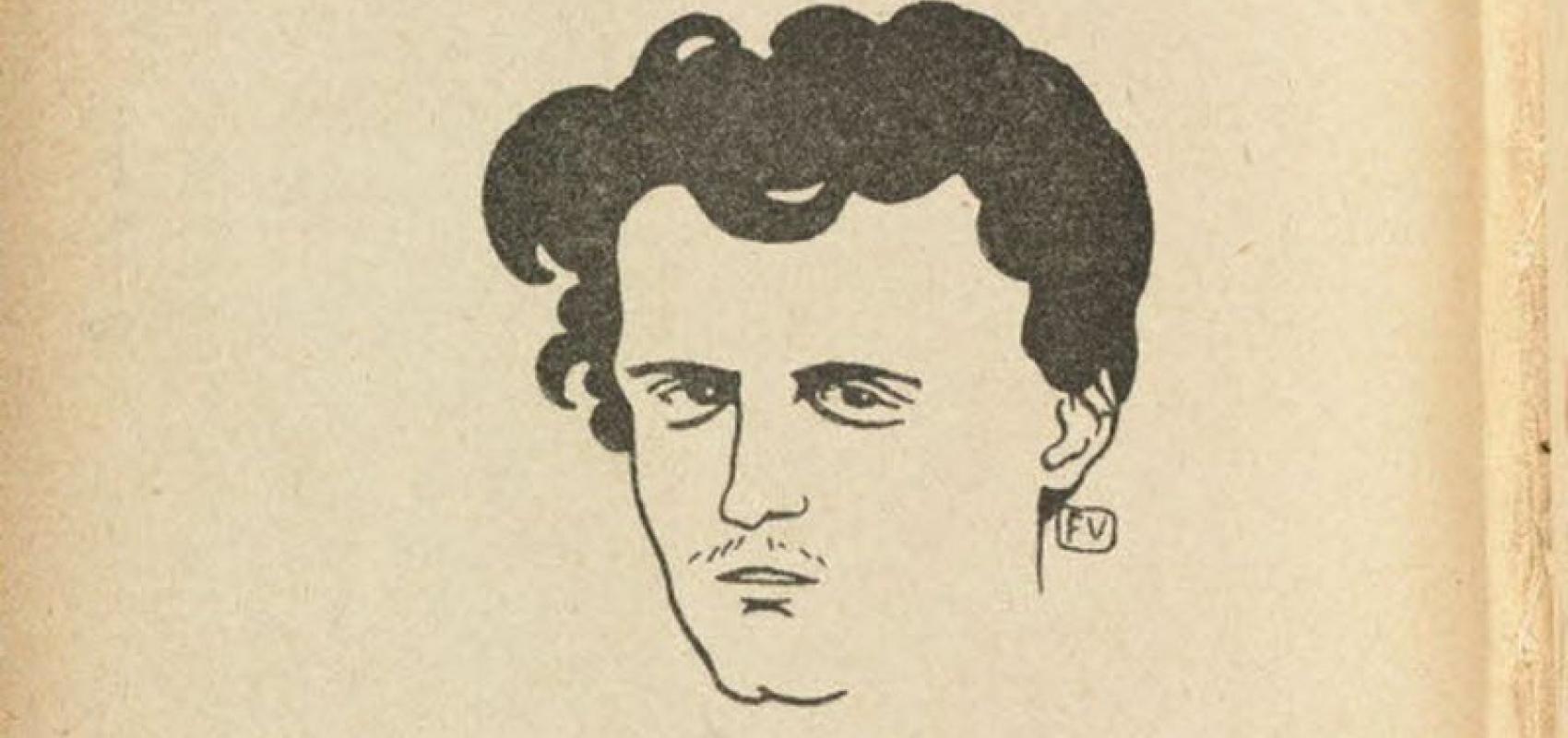 Portrait imaginaire de Lautréamont par Félix Vallotton extrait du "Le Livre des masques" de Remy de Gourmont, 1896-1898. BnF, département Littérature et art - - BnF