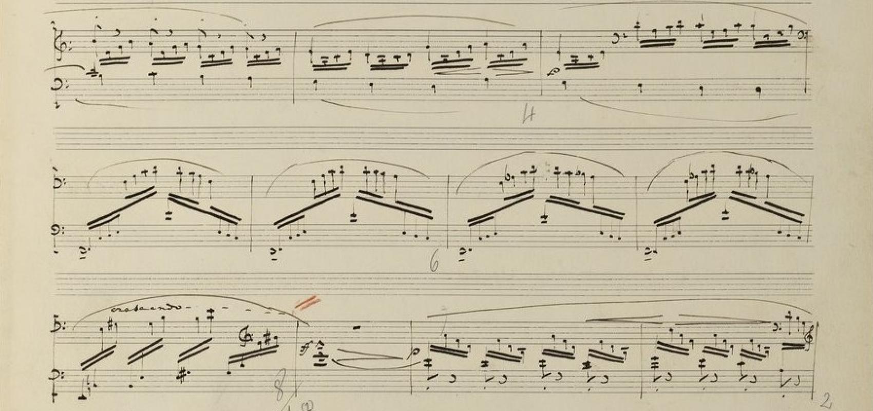 Manuscrit autographe de « Children’s corner » de Claude Debussy, 1908. BnF, département Musique - - BnF