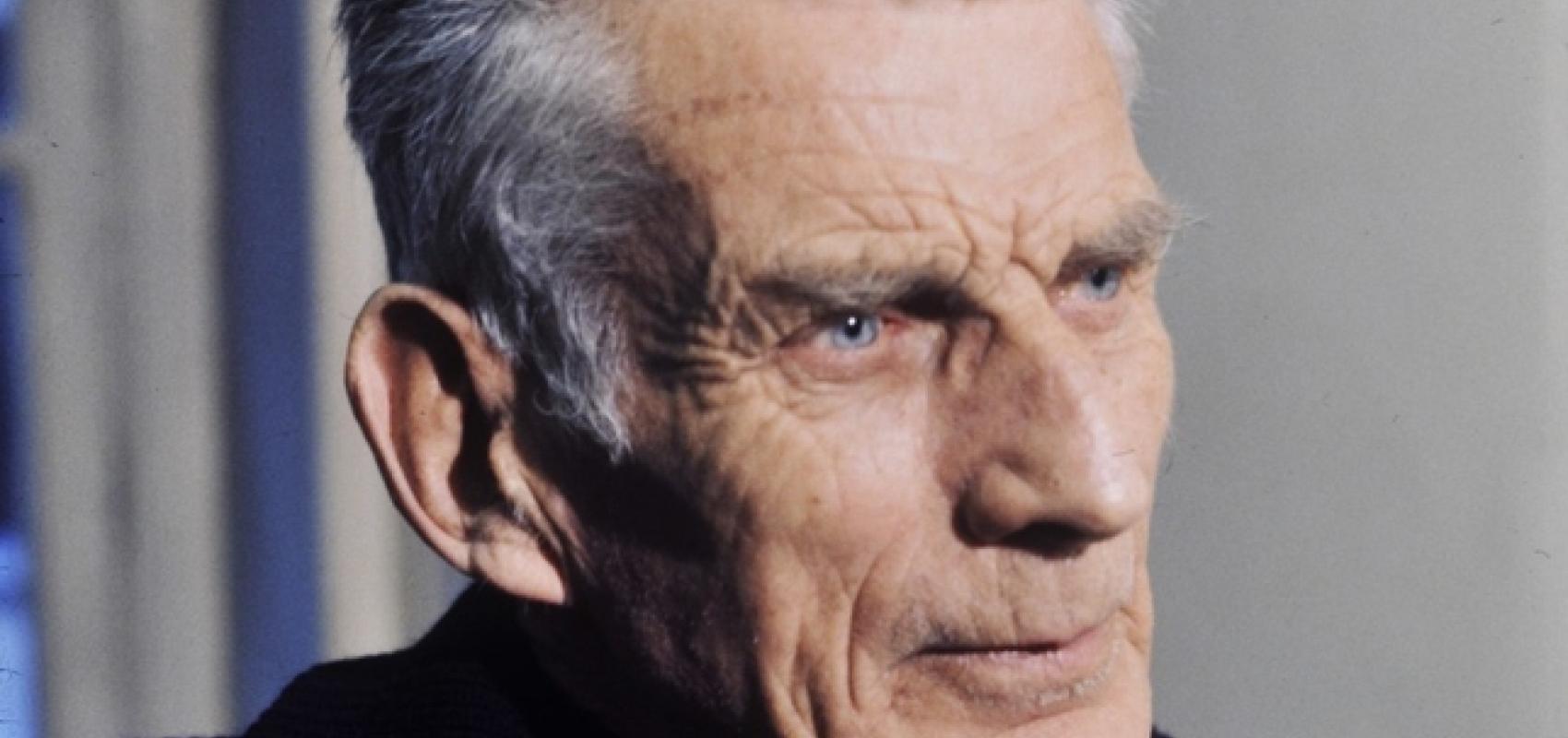 Samuel Beckett, 1977. BnF, département des Arts du spectacle - - Photo de Roger Pic