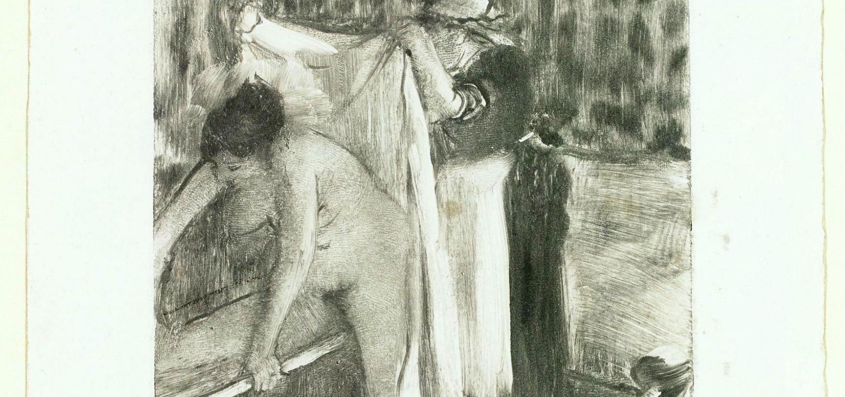 Sortie du bain d'Edgar Degas -  - BnF, département des Estampes et de la photographie