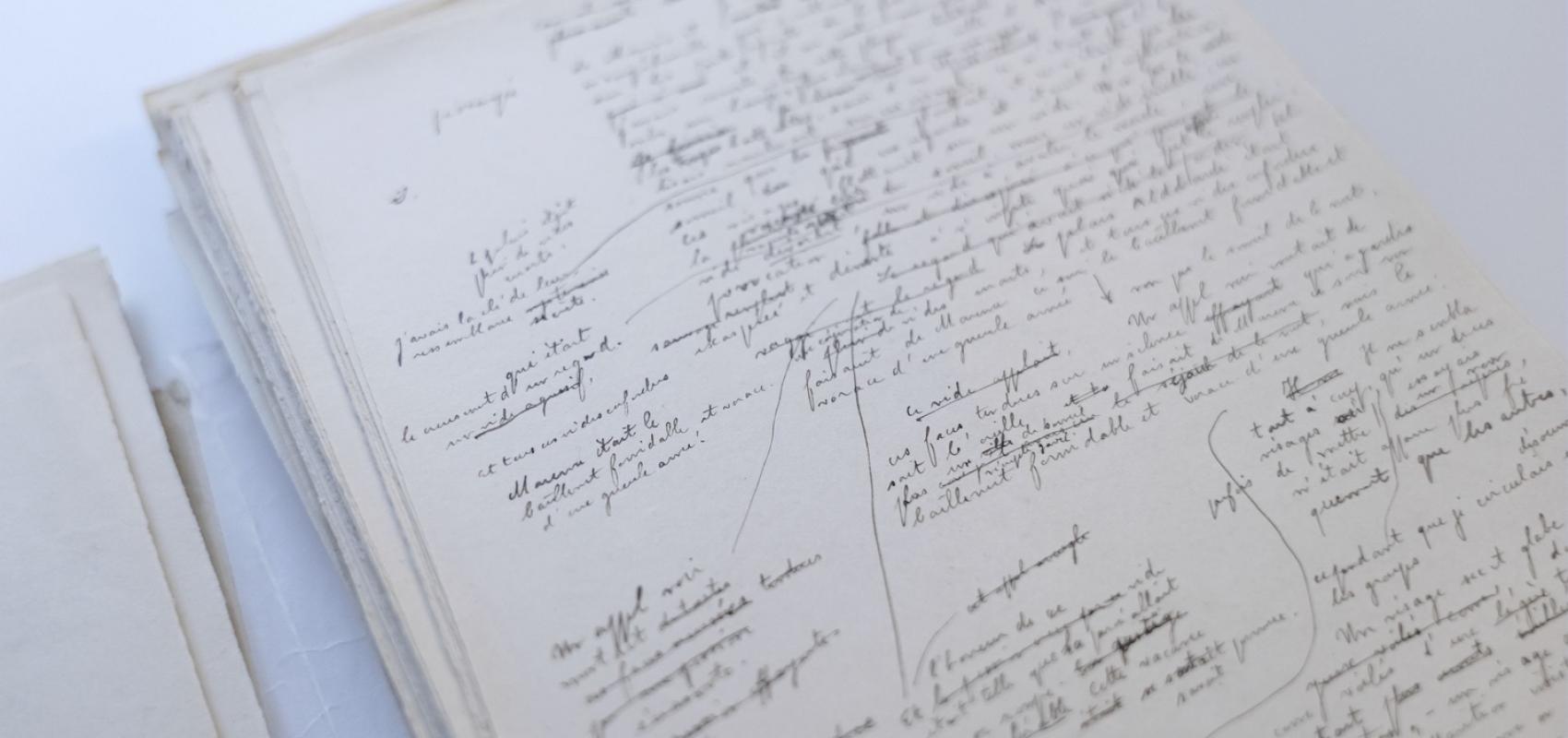 Julien Gracq, « Le Rivage des Syrtes », manuscrit autographe -  - BnF, département des Manuscrits. Photo Elie Ludwig